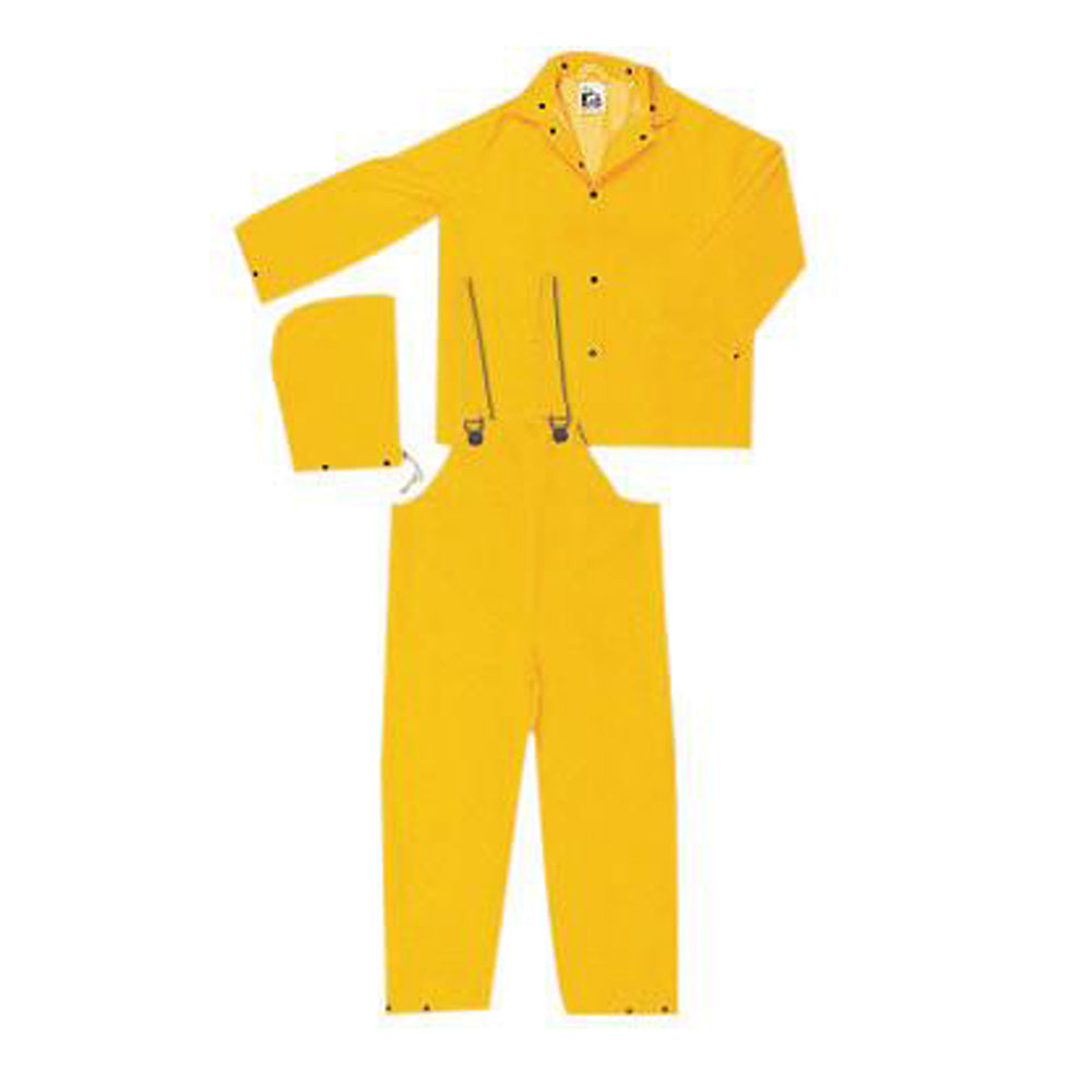 River City Garments X-Large Yellow Classic .3500 mm PVC And Polyester 3 Piece Rain Suit-eSafety Supplies, Inc