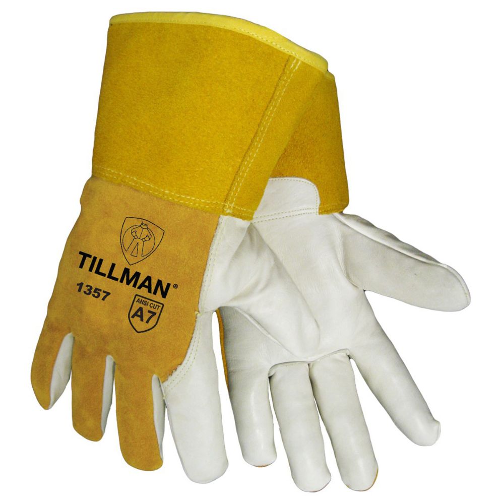 Tillman Premium Cowhide Leather MIG Welding Cut Resistant Gloves With Wing Thumb-eSafety Supplies, Inc