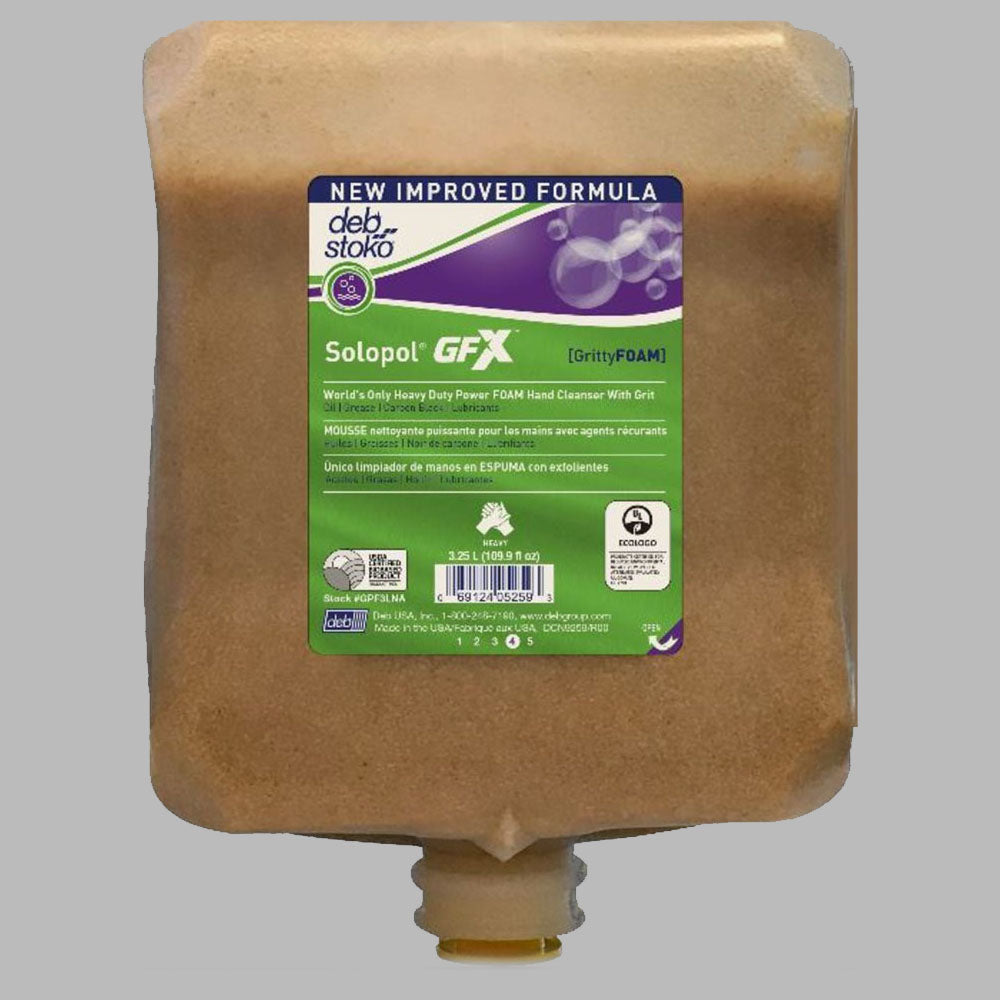 Deb 3.25 Liter Refill Yellow Solopol GrittyFOAM Dispenser-eSafety Supplies, Inc