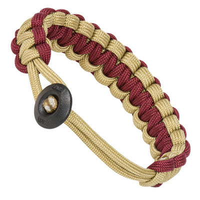 Klondike Adjustable Paracord Bracelet - Gold / Wine-eSafety Supplies, Inc