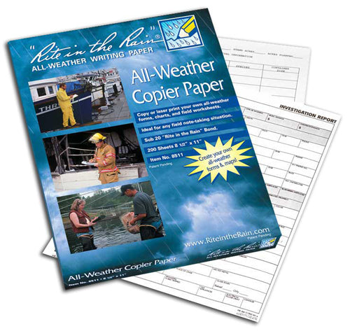 All-Weather Copier Paper - 200 Sheets (8 1/2" x 11")-eSafety Supplies, Inc