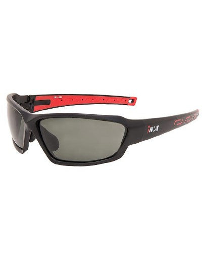 iNOX - Aura Safety Glasses with Gray Lens and Black/Red frame-eSafety Supplies, Inc