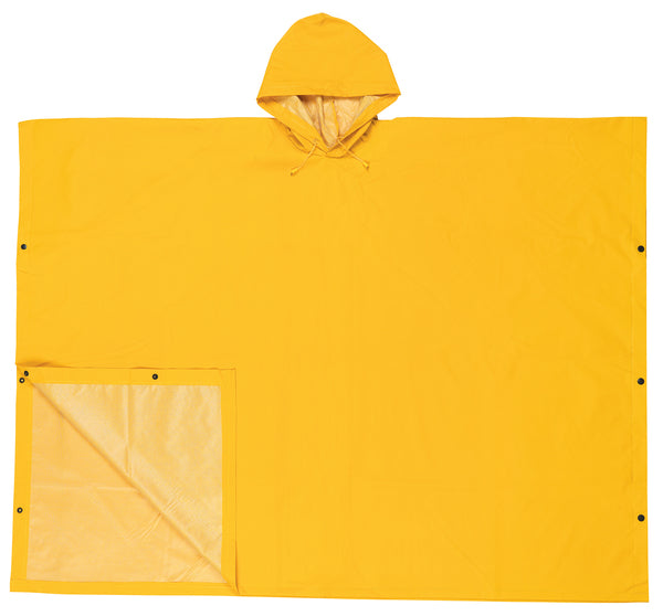 MCR Safety Schooner II, .35mm, PVC/Poly, Poncho, YE-eSafety Supplies, Inc