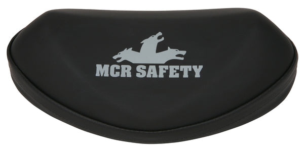MCR Safety Eyewear Black Soft Shell Case Gray Logo-eSafety Supplies, Inc