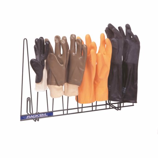Rack'Em Racks- 2044pvcsm Glove Rack, Stainless Steel, Holds 4 Pairs,-eSafety Supplies, Inc