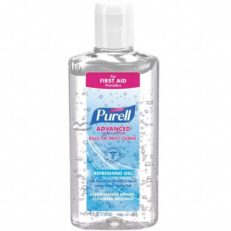 Purell Fragrance-Free Hand Sanitizer Clear Bottle - 4 Ounce-eSafety Supplies, Inc