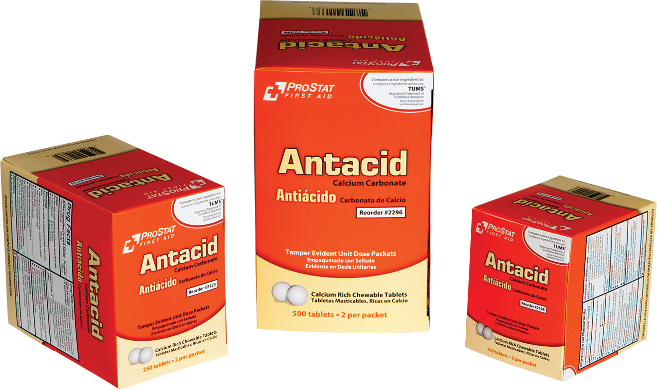Prostat Antacid (Calcium Carbonate) OTC Tablets-eSafety Supplies, Inc