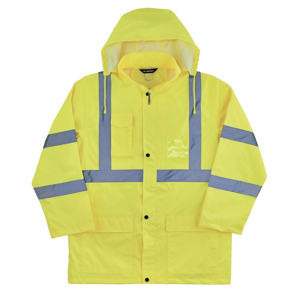 Glowear 8366 Lightweight Hi-Vis Rain Jacket - Type R Class 3-eSafety Supplies, Inc