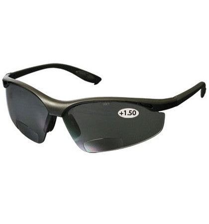 Bouton 250-25-01 MAG Readers Safety Glasses - Black Frame - Gray Bifocal Lens-eSafety Supplies, Inc
