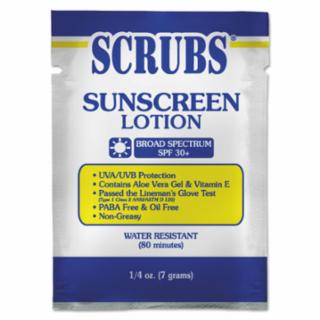 SCRUBS Sunscreen Lotions, 1/4 oz Packet- Case of 100-eSafety Supplies, Inc