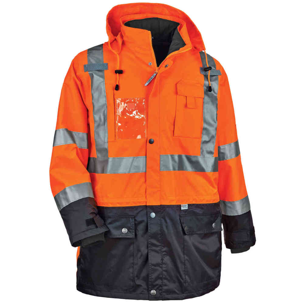 GloWear 8388 4-in-1 Thermal High Visibility Jacket Kit - Type R Class 32-eSafety Supplies, Inc