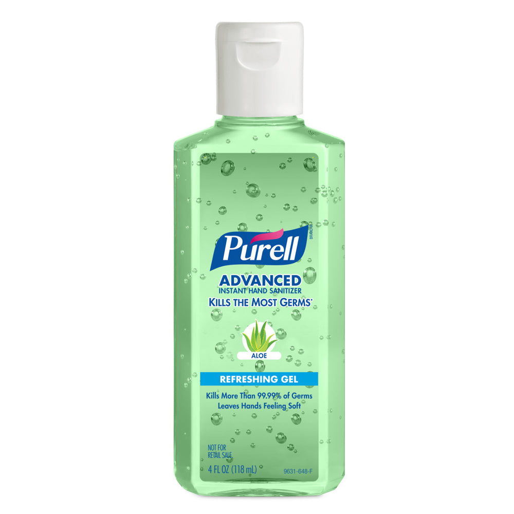 Purell Fragrance-Free Hand Sanitizer Green Bottle - 4 Ounce
