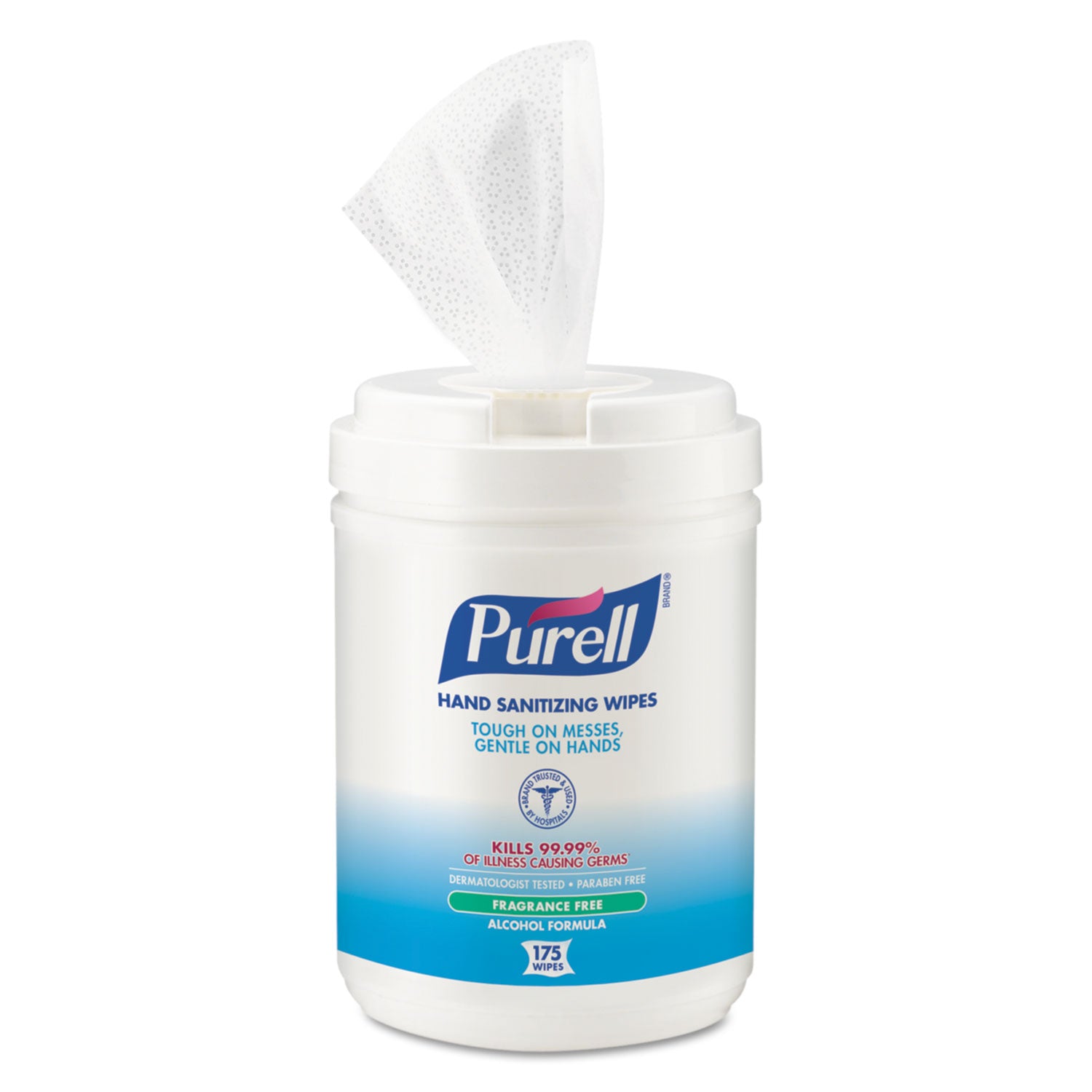 Purell® Sanitizing Wipes, Canister Of 175 Wipes-eSafety Supplies, Inc