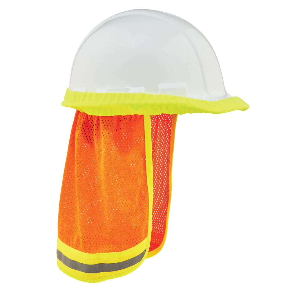 GloWear 8005 Hi-Vis Hard Hat Neck Shade - Mesh Reflective-eSafety Supplies, Inc