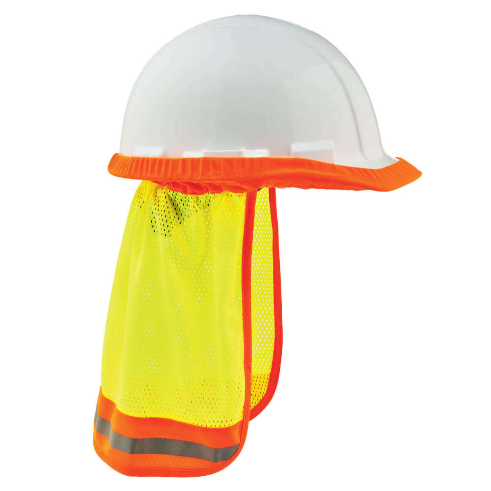 GloWear 8005 Hi-Vis Hard Hat Neck Shade - Mesh Reflective-eSafety Supplies, Inc