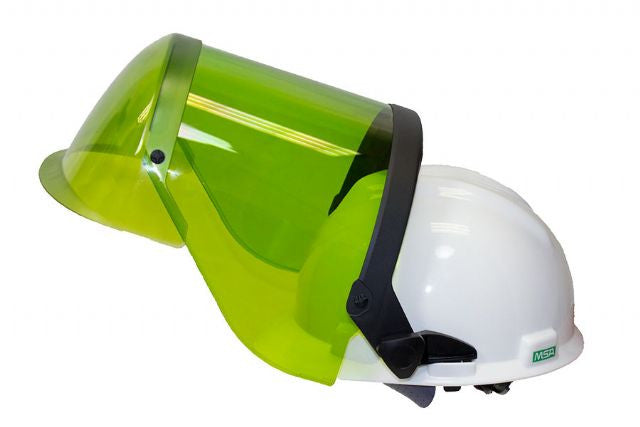 National Safety ApparelÂ® ArcGuardÂ® Green 12 cal/cmÂ² HRC 2 Faceshield With Hard Hat-eSafety Supplies, Inc