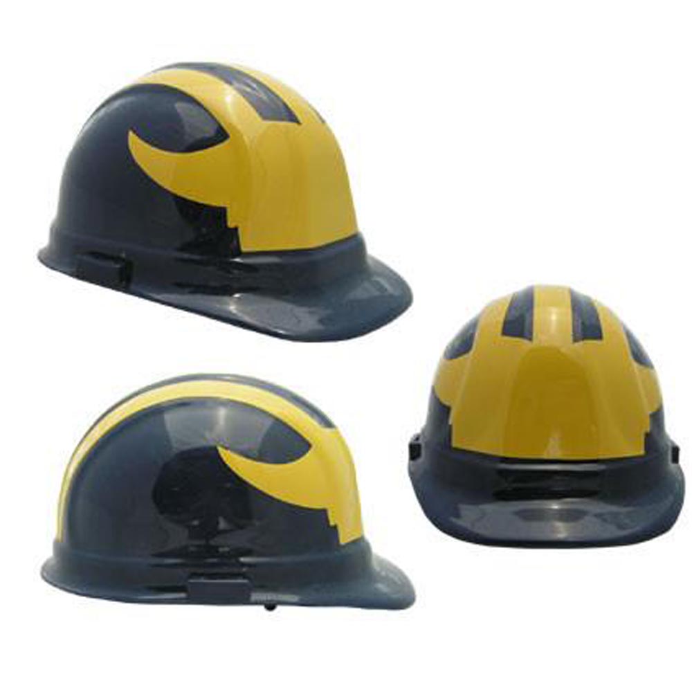 Michigan Wolverines - NCAA Team Logo Hard Hat Helmet-eSafety Supplies, Inc
