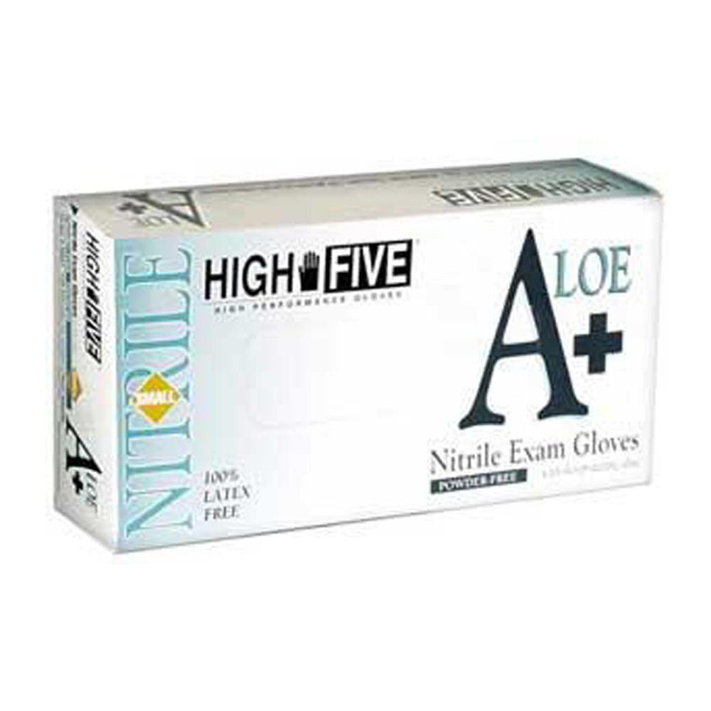 High Five - A+ Aloe Nitrile Exam Glove Size X-large-eSafety Supplies, Inc