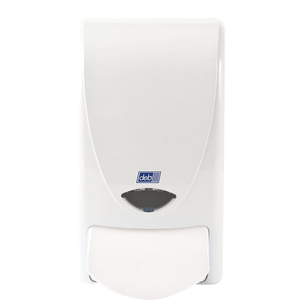 Deb 1 Liter White Proline Curve 1000 Dispenser (15 Dispensers - Pack)-eSafety Supplies, Inc