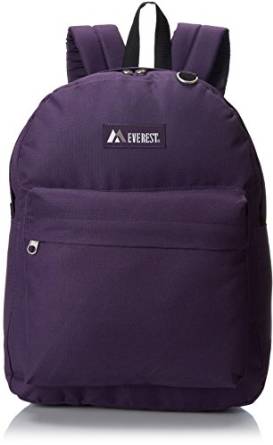Everest Luggage Classic Backpack - Eggplant Purple-eSafety Supplies, Inc