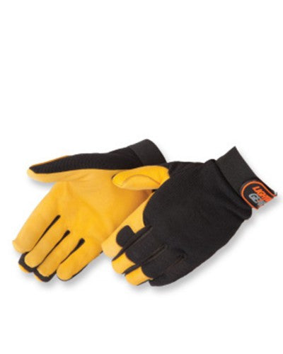 Lightning Gear GoldenKnight premium grain deerskin mechanic Gloves - Pair-eSafety Supplies, Inc