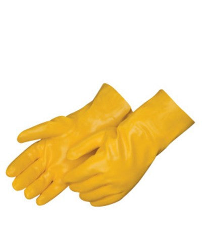 Smooth finish yellow PVC - interlock lined - Men's - Dozen-eSafety Supplies, Inc