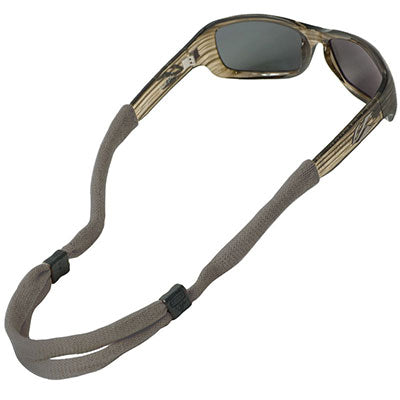 No-Tail Adjustable Standard End Cotton Eyewear Retainers - Gray-eSafety Supplies, Inc