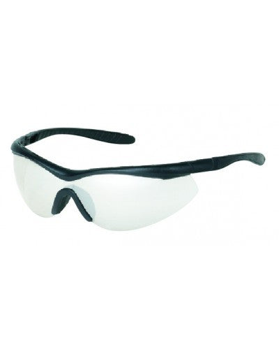 Black Frame - Indoor/Outdoor Mirror Lens - Non-Slip Rubber Nose Piece - Insert Rubber Tips Safety Glasses-eSafety Supplies, Inc