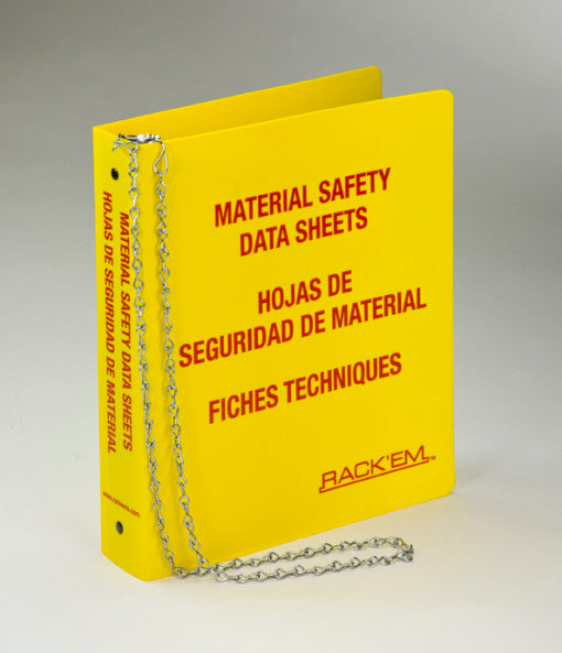 Rack'Em Racks- 3008 SDS 1.5″- 3 Language Binder. English, Spanish & French Canadian-eSafety Supplies, Inc