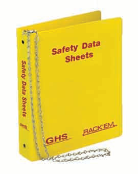 Rack'Em Racks-3″ SDS Binder, English-eSafety Supplies, Inc