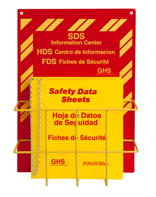 Rack'Em Racks- 1.5″ Tri-Lingual SDS Binder and Safety Station-eSafety Supplies, Inc