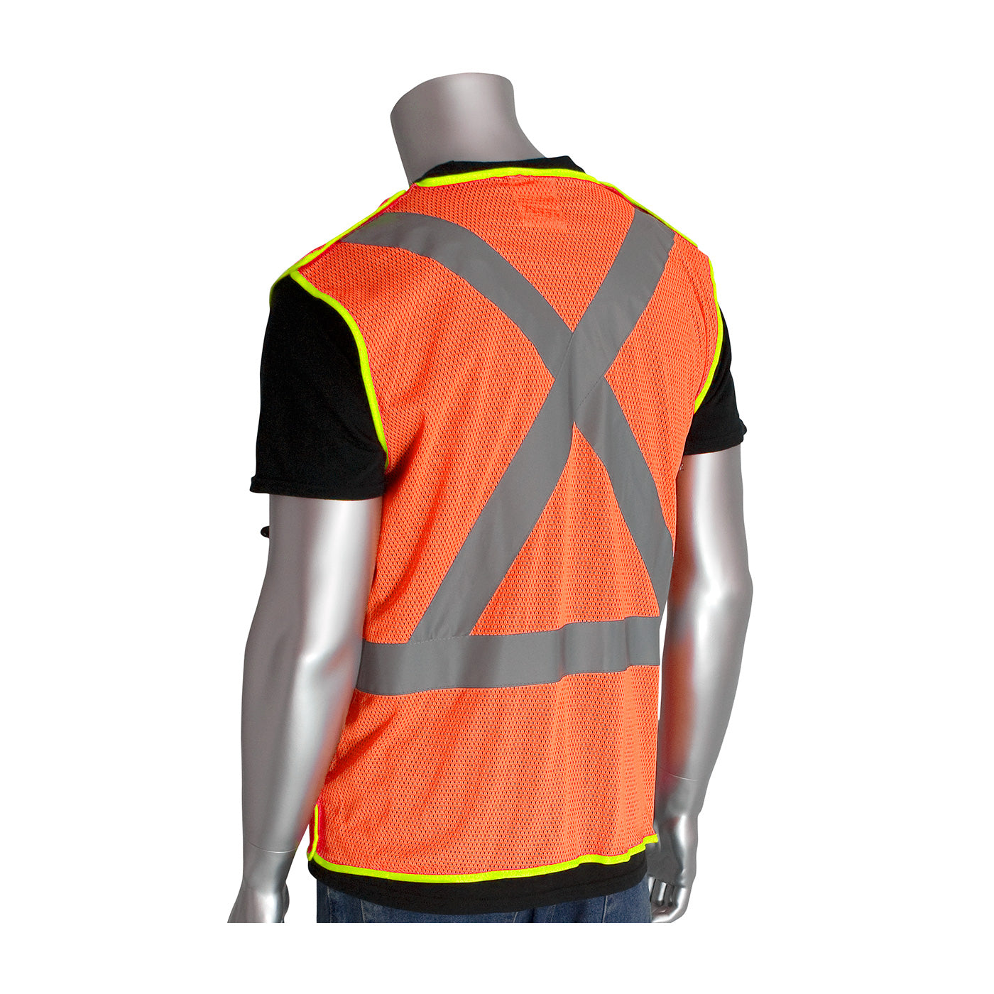 PIP-ANSI Type R Class 2 and CAN/CSA Z96 X-Back Breakaway Mesh Vest