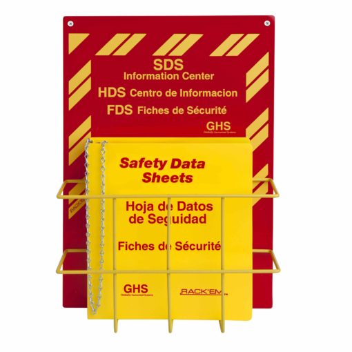 Rack'Em Racks- 3″ Tri Lingual SDS Binder and Safety Station-eSafety Supplies, Inc