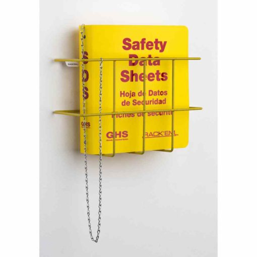 Rack'Em Racks- 3032_sm Economy SDS Center, 3 language – Includes 1.5″ binder, 3008, and wire rack, 3002, all in one box.-eSafety Supplies, Inc