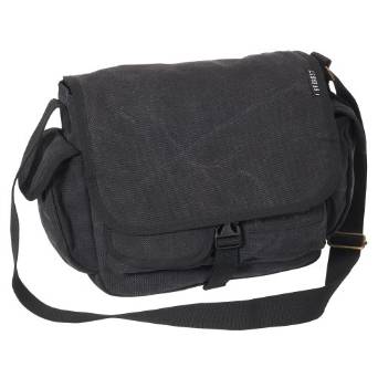 Everest Luggage Canvas Messenger Bag - Black-eSafety Supplies, Inc