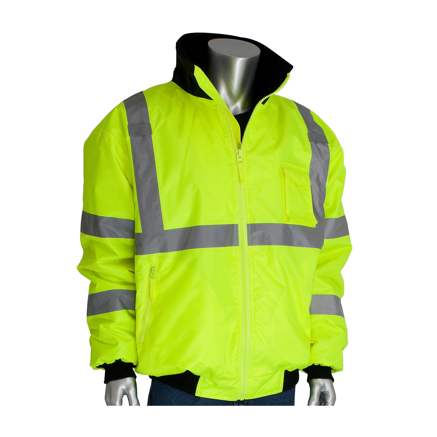 PIP - ANSI Type R Class 3 Value Bomber Jacket with Zip-Out Fleece Liner-eSafety Supplies, Inc