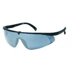 Black Frame - Clear Lens - Adjustable Nylon Temples - Soft Rubber Insert Tip Safety Glasses-eSafety Supplies, Inc