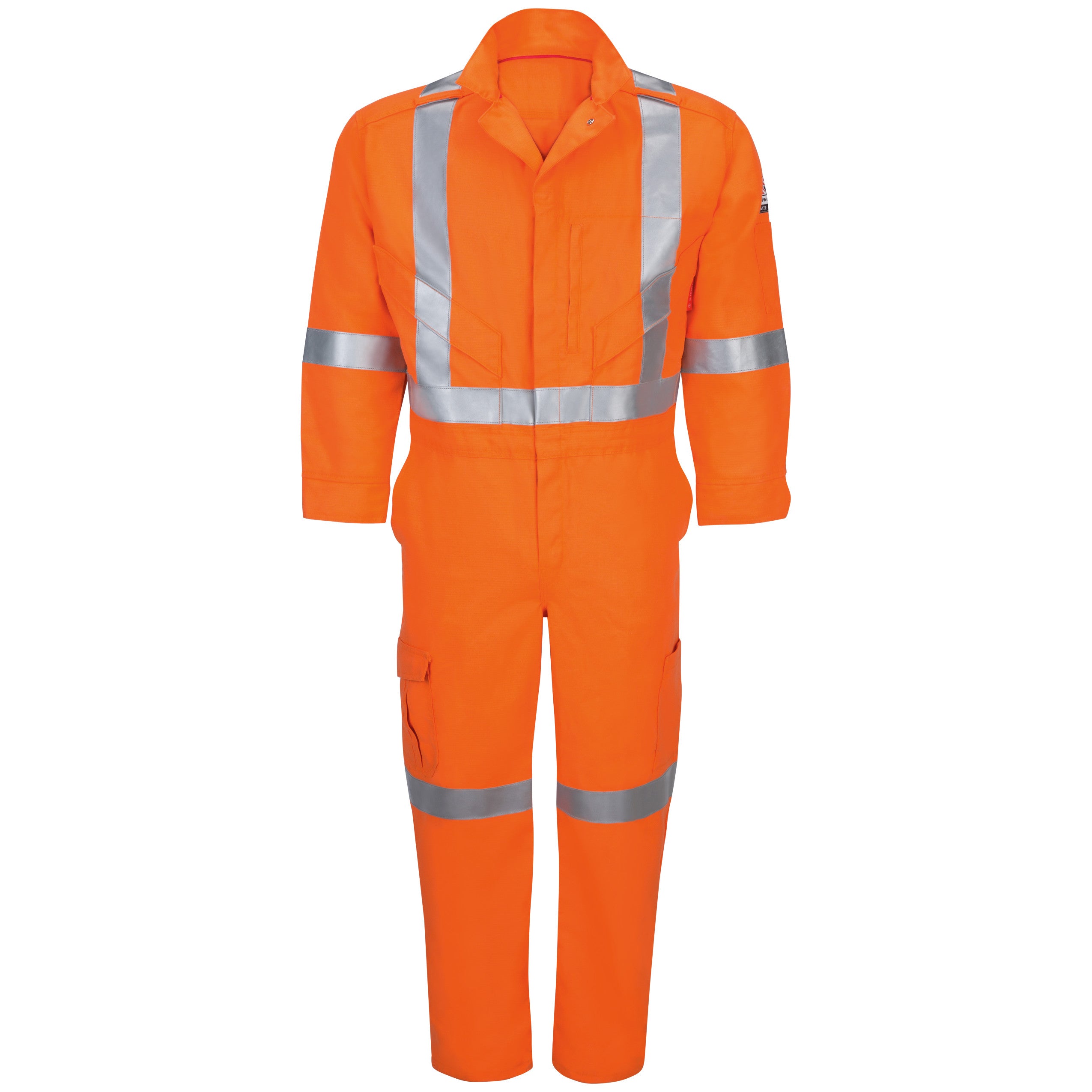 iQ Series® Endurance Collection Men's FR Premium Coverall with Reflective Trim QC12 - CSA Orange-eSafety Supplies, Inc