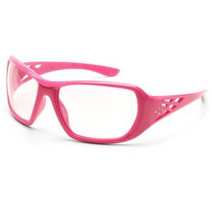 Rose Safety Glasses Pink/Clear Lens-eSafety Supplies, Inc