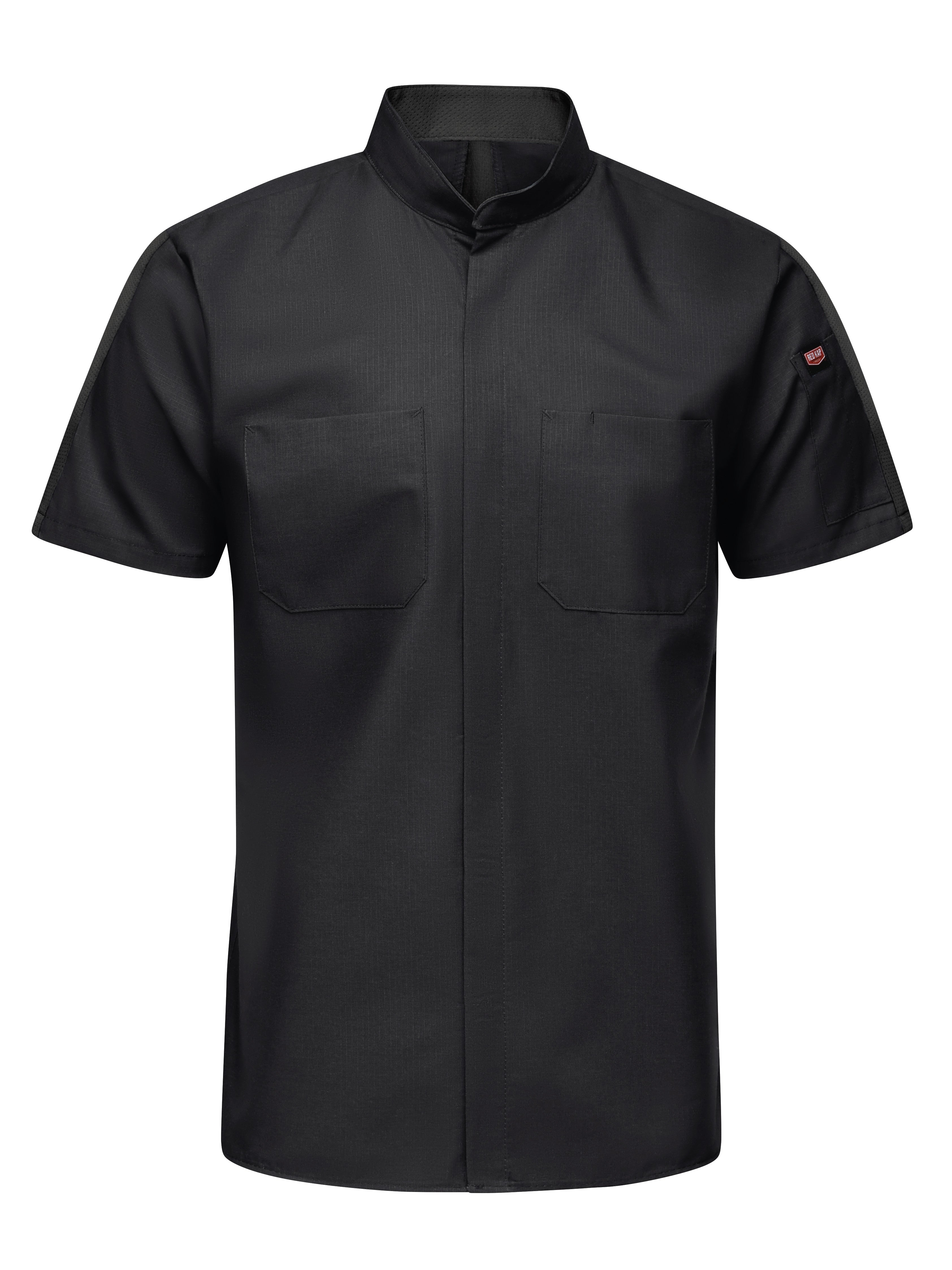 Men's Short Sleeve Pro+ Work Shirt with OilBlok and Mimix SX46 - Black-eSafety Supplies, Inc