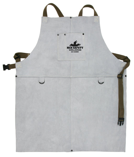 MCR Safety Mphs Welding Leather 24x30 Bib Apron-eSafety Supplies, Inc