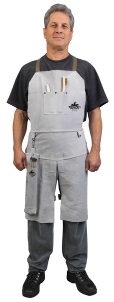 MCR Safety Mphs Wlding Lthr Split Leg 36" Bib Apron-eSafety Supplies, Inc