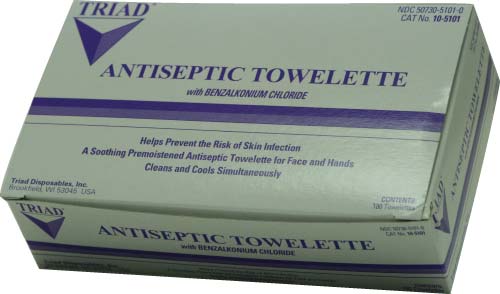 Antiseptic Sanitation Towelettes (box of 100)-eSafety Supplies, Inc