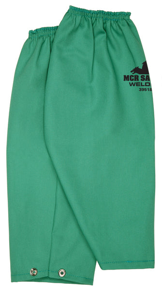MCR Safety F/R GREEN COTTON 18" SLEEVE SNAP WRIST-eSafety Supplies, Inc