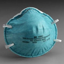 3M 1860 N95 Particulate Disposable Respirator (20 per box)-eSafety Supplies, Inc