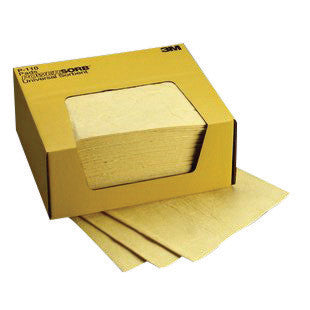 3M 11" X 13" Yellow Polypropylene And Polyester Sorbent Pad-eSafety Supplies, Inc
