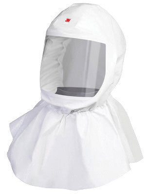3M Standard Polypropylene S-Series Versaflo White Replacement Hood With Inner Collar-eSafety Supplies, Inc