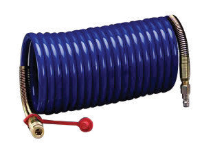 3M 3/8" X 100' Nylon High Pressure Industrial Interchange Coiled Supplied Air Hose-eSafety Supplies, Inc