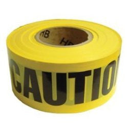 Yellow Caution Tape -- 3" X 1000'