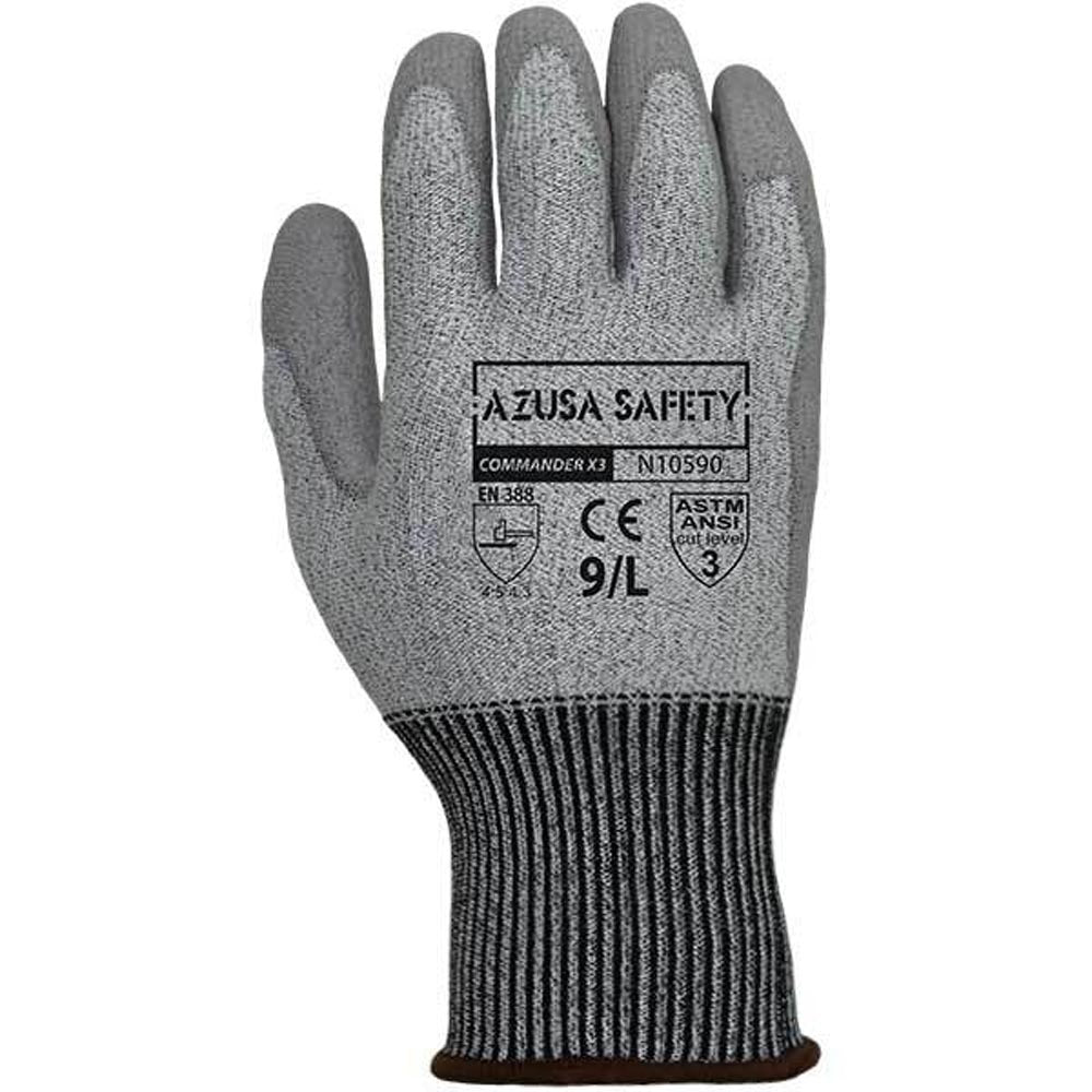 Azusa Safety - N10590 Cut Resistant Polyurethane Gloves - ANSI Cut Level 3-eSafety Supplies, Inc